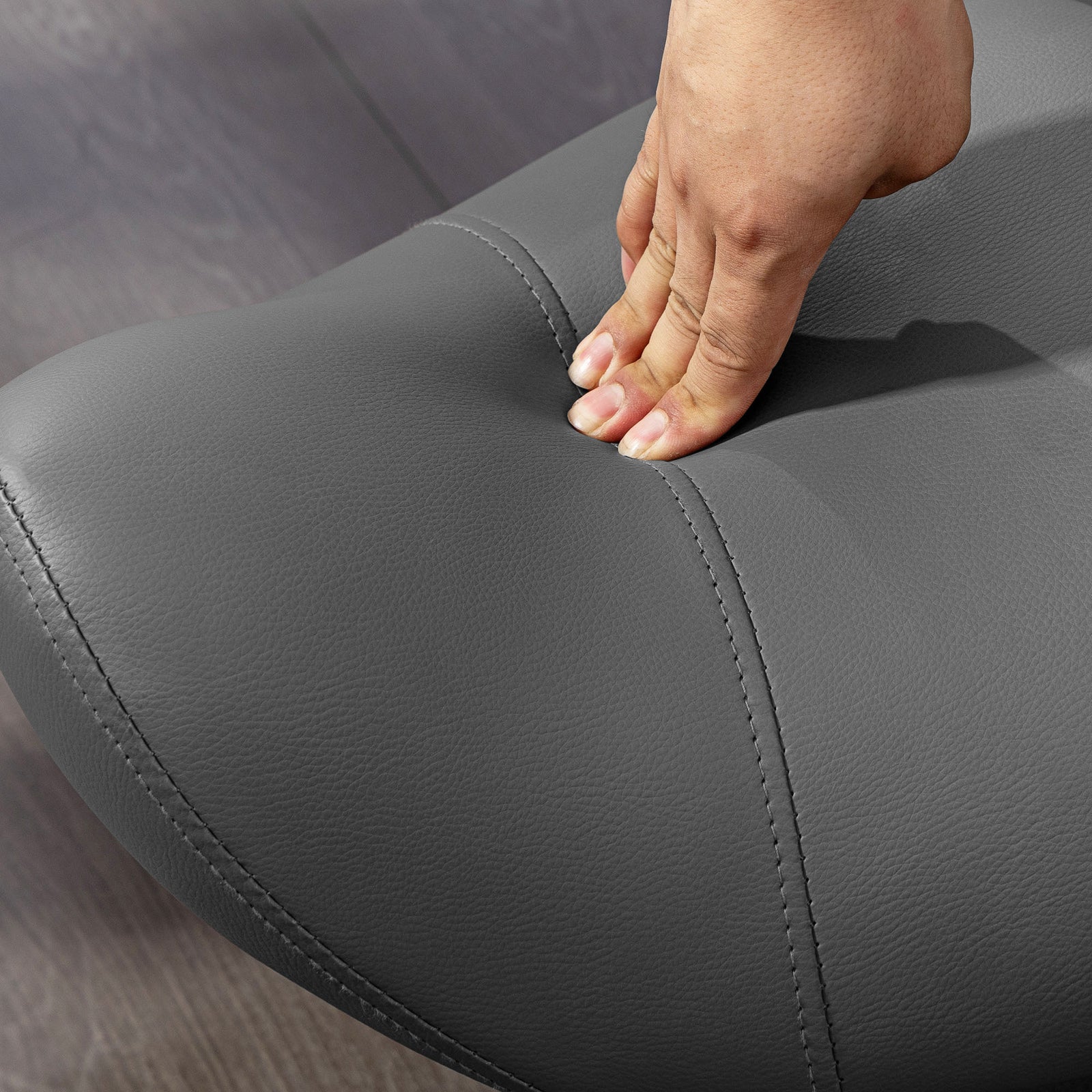 Saddle Stool Adjustable Rolling Salon Chair For Massage Spa | One Size | Gray