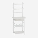 4-tier Open Shelves Dressing Table With Drawer