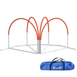Dog Agility Equipment Set With 4 Pcs Weave Pole, Orange