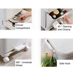 Rubbish Dustbin Recycling Bin Rubbish Trash Home Kitchen White | 38l | White