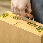 Wooden Table Easel Box Hold Canvas Up To 61cm Adjustable