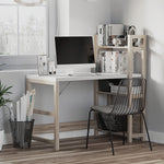 Rectangle Desk With Bookshelf, Home Office