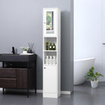 Bathroom Floor Storage Cabinet With Mirror Tallboy Unit