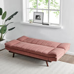 Mondaine Velvet Sofa Bed 3 Seater | Rose Gold