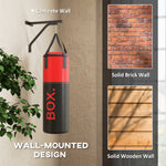 Unfilled Punching Bag Set With Boxing Gloves | Red