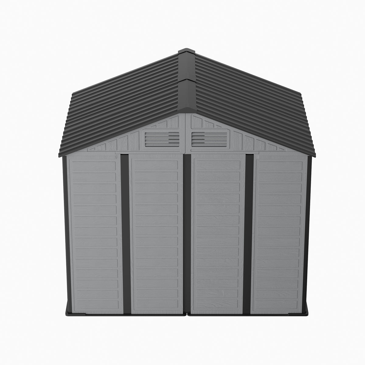 Breeins 8x6ft Plastic Garden Storage Shed With Secure Lockable Door