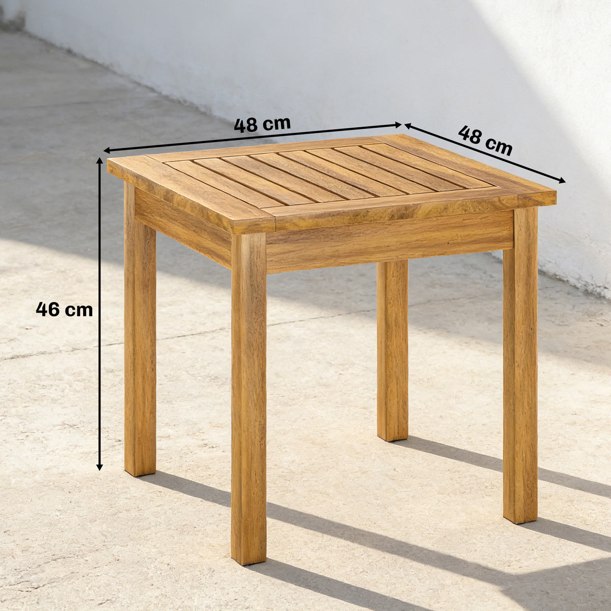 Coffee Table Fully Assembled Square Natural Wood