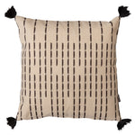 Black Stripe Indoor Outdoor Cushion, Weatherproof