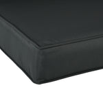 2 Seater Outdoor Seat Cushions, Water Repellent W/ Backrest | Charcoal Gray