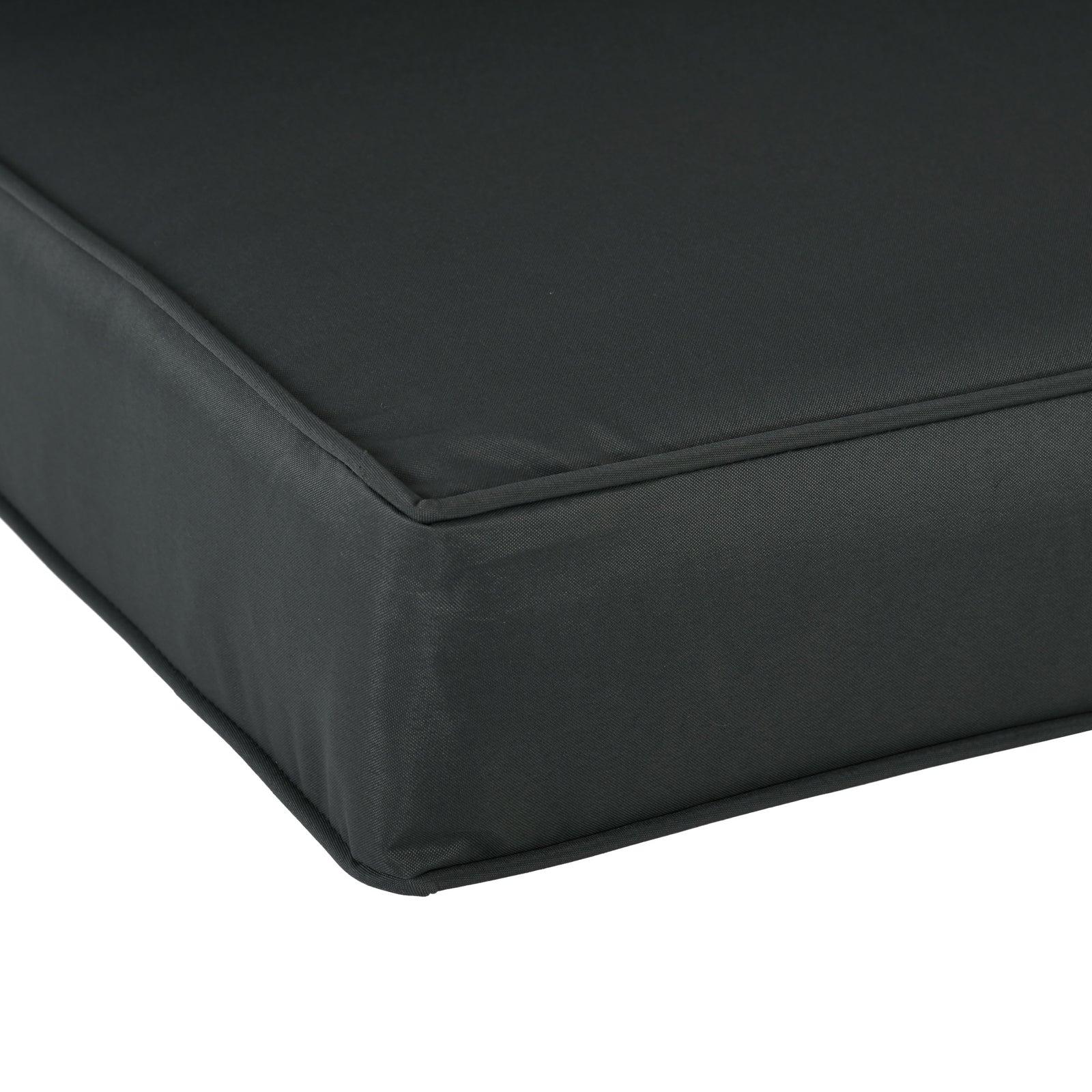 2 Seater Outdoor Seat Cushions, Water Repellent W/ Backrest | Charcoal Gray