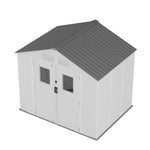 Breeins 8x6ft Plastic Garden Storage Shed With Lockable Door