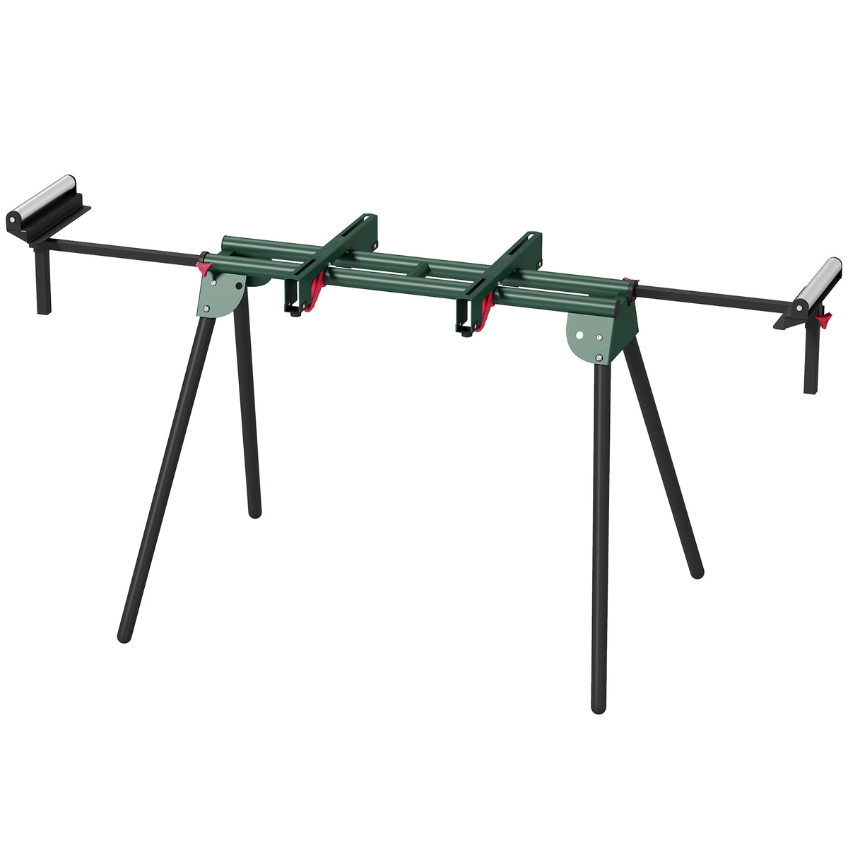 HOMCOM Universal Mitre Saw Stand With Adjustable Rollers And Support Arms