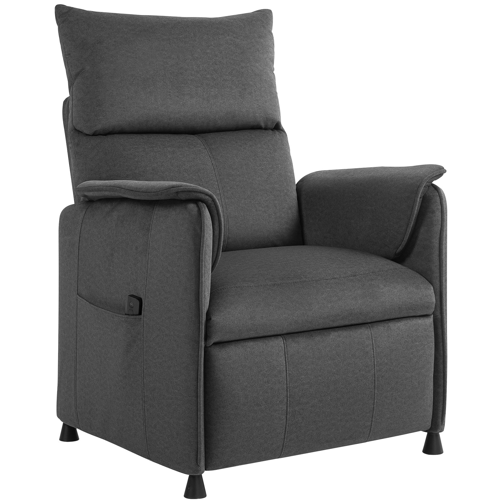 Electric Reclining Chair W/ Remote, Power Recliner For Elderly | Black