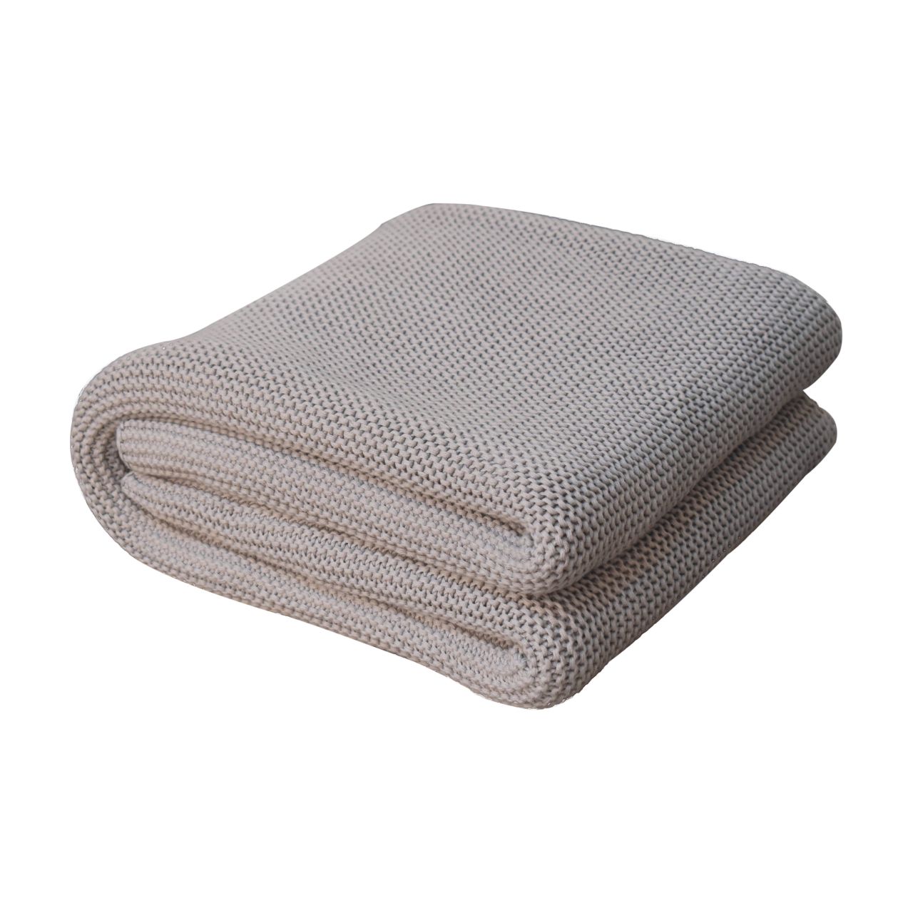 Double Knitted Throw | Grey
