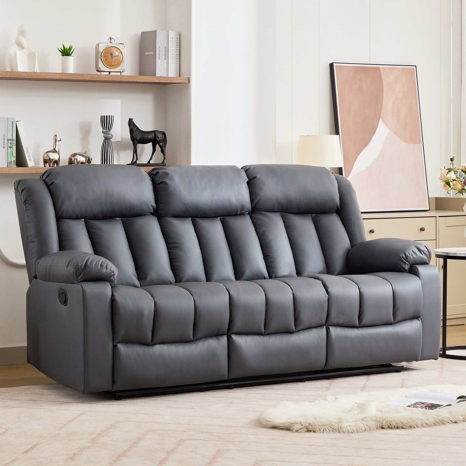 Sheridan 3 Seat Manual Recliner Sofa With Central Console