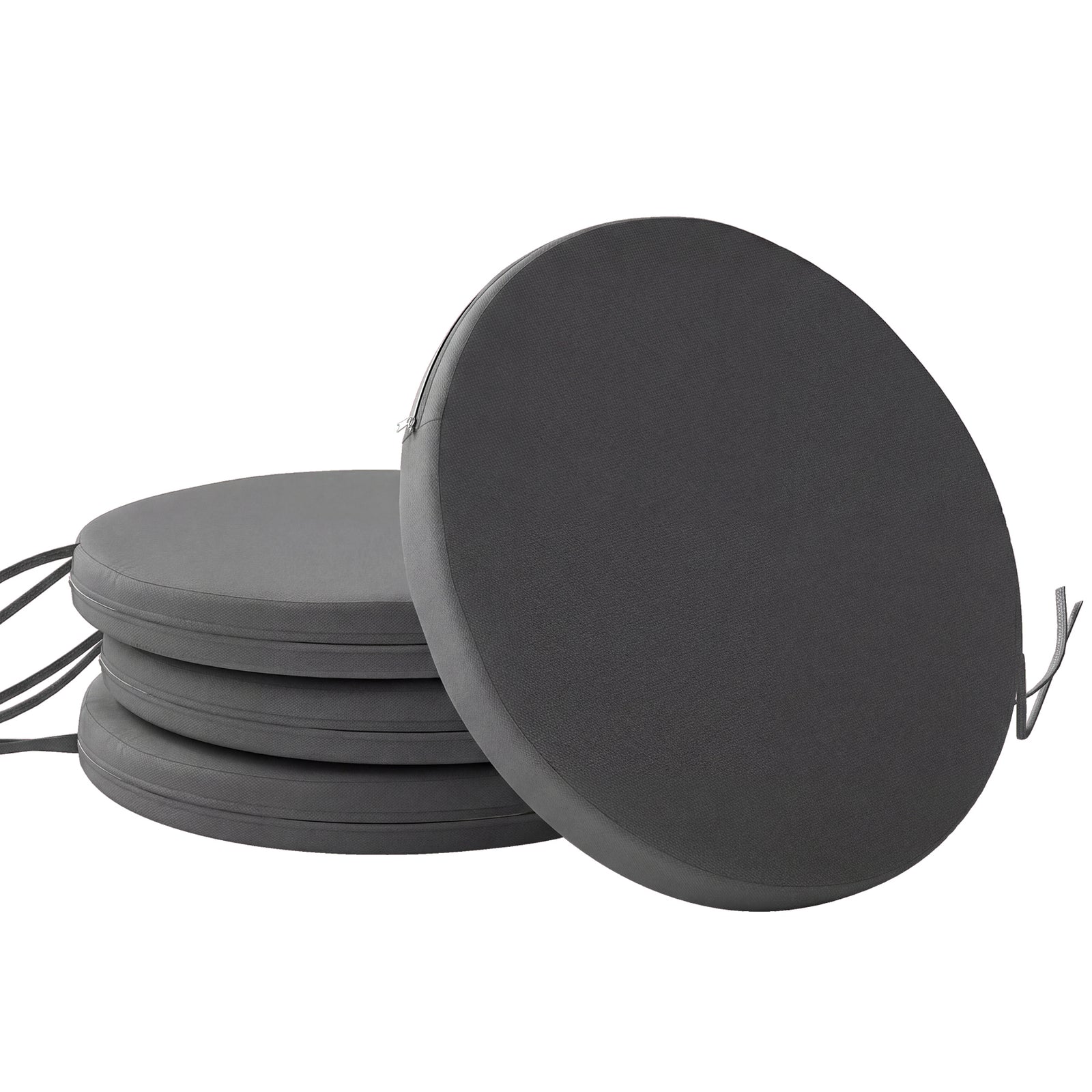 Bistro Chair Cushions, Chair Pads Set Of 4 | Dark Grey