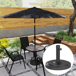 Outsunny 22kg Garden Parasol Base, Round Hdpe Sun Umbrella Base