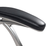 Tilting Executive Office Chair, Pu Leather Desk Chair | Black
