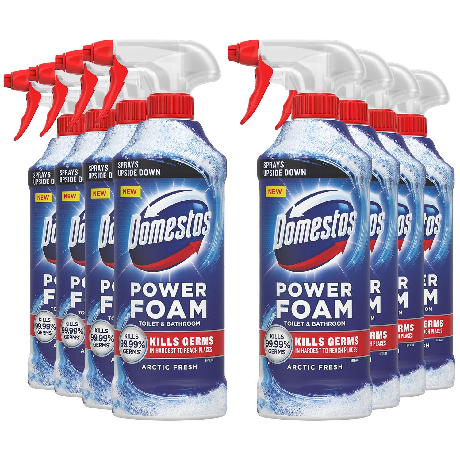 Power Foam Toilet & Bathroom Cleaner Spray Arctic Fresh, 450ml, 8pk