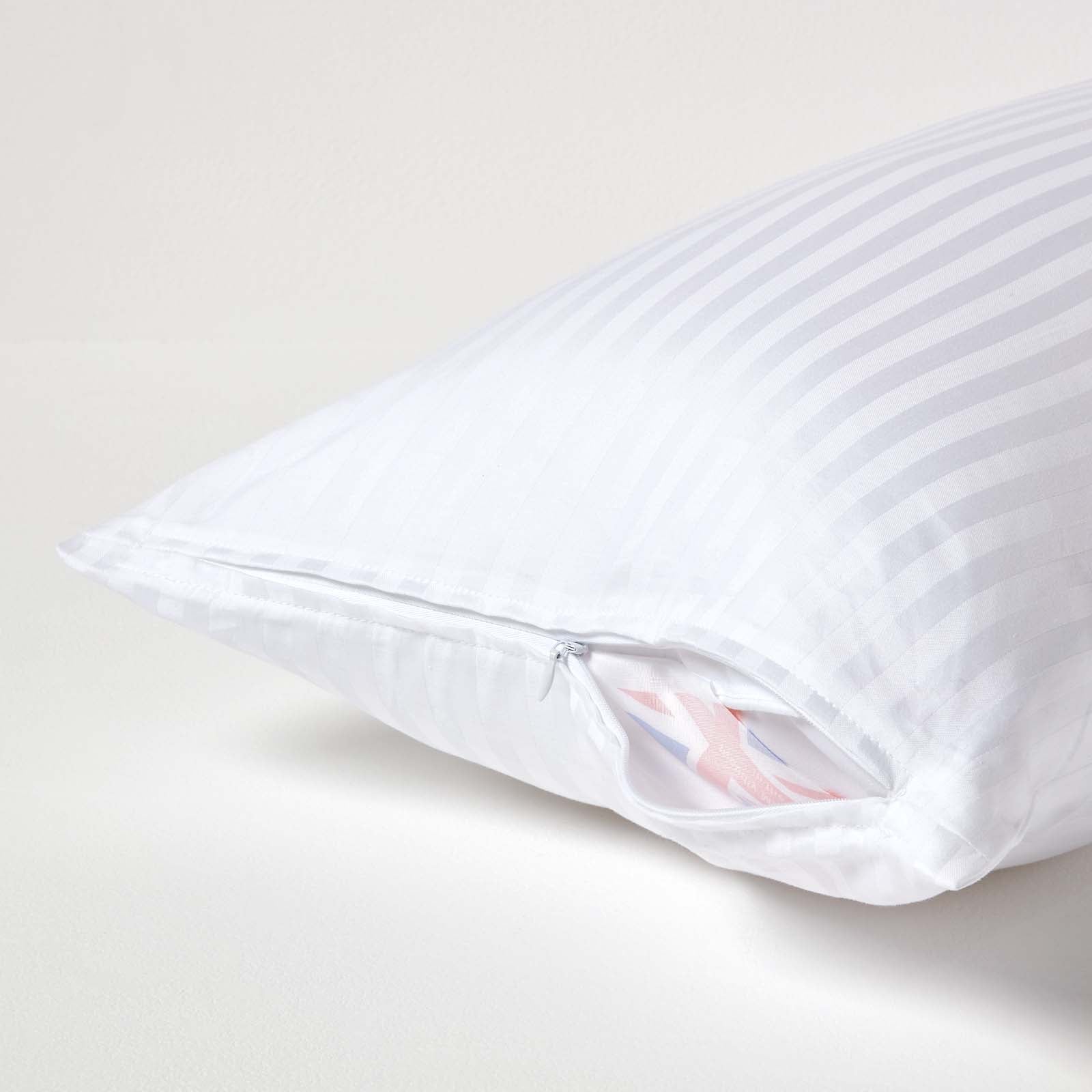 European Size Egyptian Cotton Pillowcase 330 Tc | 40 x 80cm | White