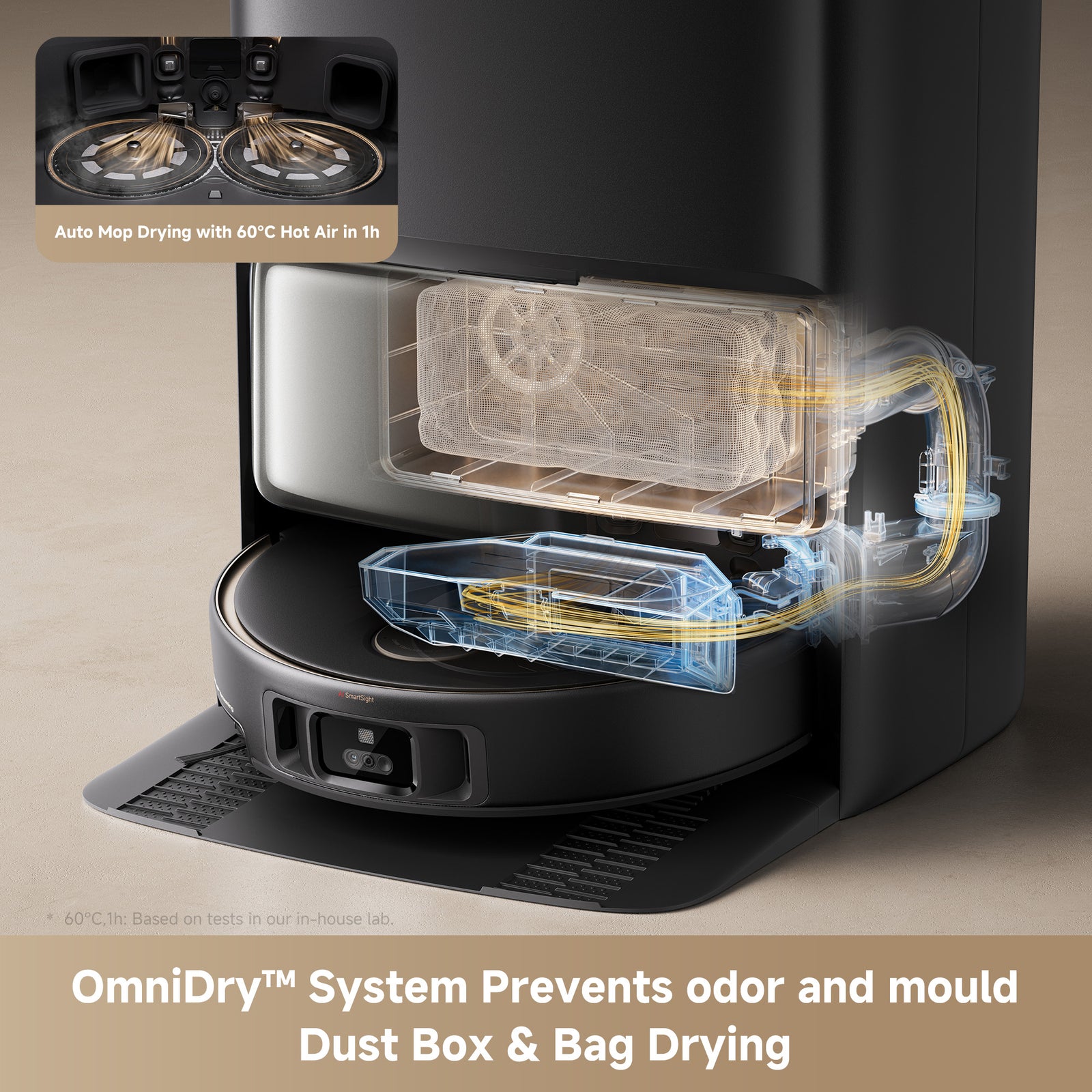 MOVA V50 Ultra Complete Robot Vacuum Cleaner And Self-emptying Scrubber With 24000 Pa Suction