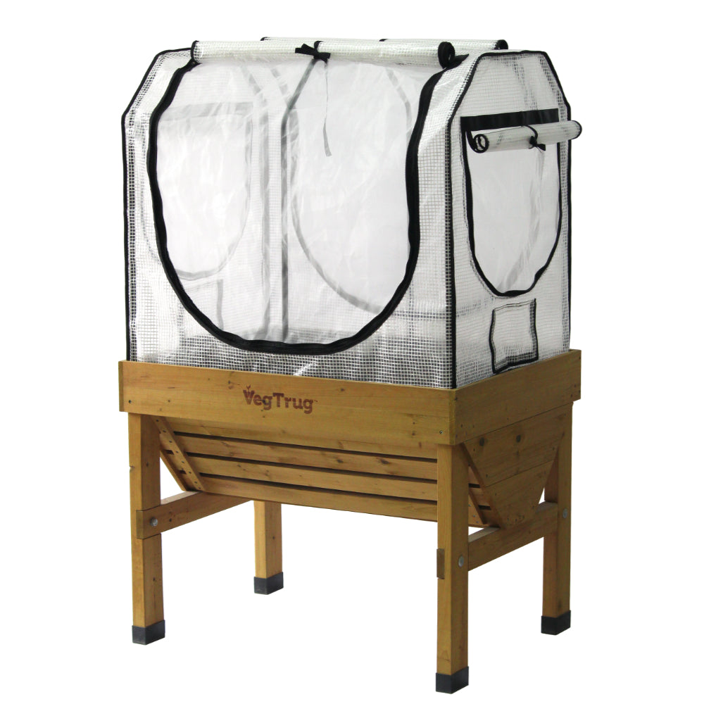 Small Classic Greenhouse Frame & Multi-cover Set | White