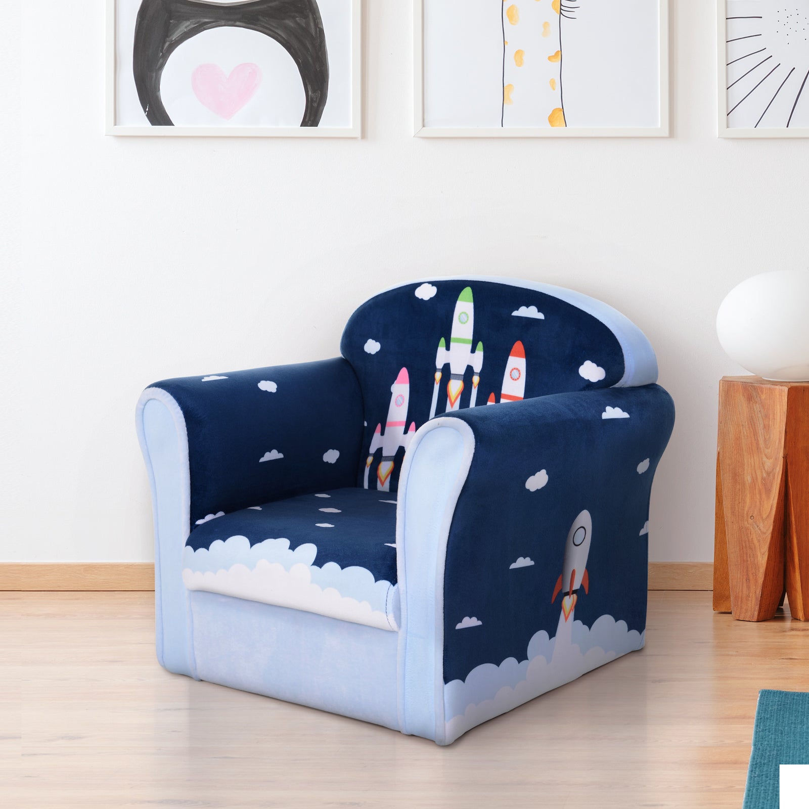 Children Chair Armchair Single Sofa Seat Kids Furniture 18m+ 45kg