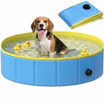 Dog Pool Dog Bath Tub Dog Paddling Pool | 100 x 30cm | Blue