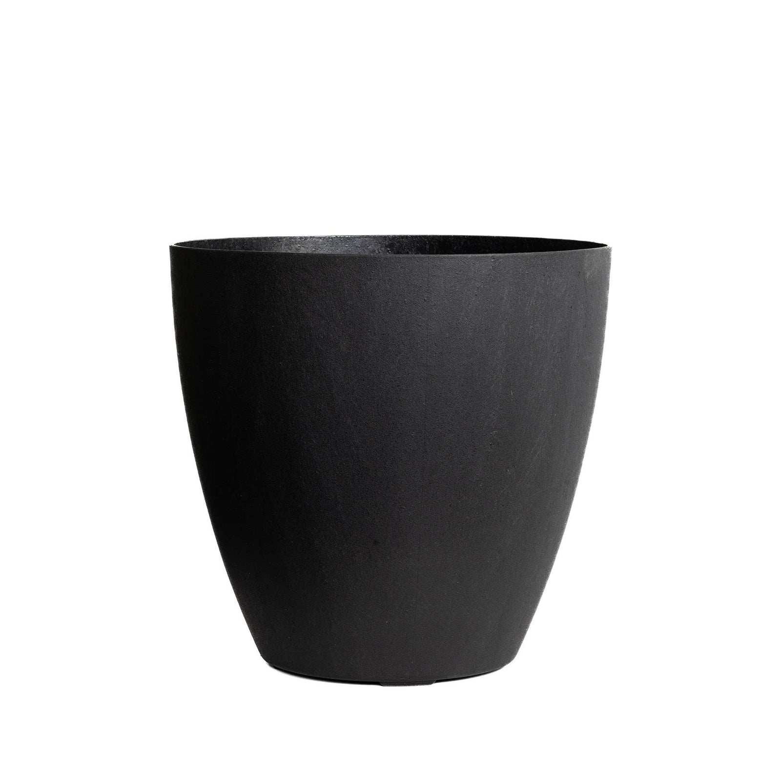 36cm Tall Round Plain Black Rubber Planters - Indoor Outdoor Planter | Set-of-1