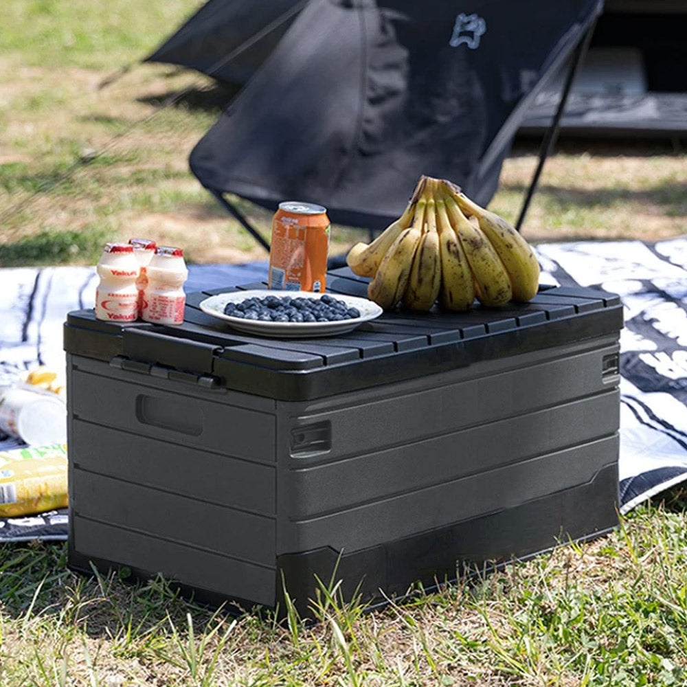 Foldable Camping Storage Box | 60l | Black