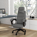 Home Office Swivel Chair W/ Footrest | Dark Gray