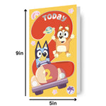 Bluey Age 2 Birthday Card Official Product