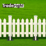 8pcs Fence Post Base Brackets With Screws Metal Rustproof Support Kit | Black