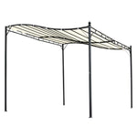 Gazebo Backyard Pool Garden Pergola Canopy Sun Shade Top | Medium | Cream