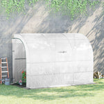 Backyard Nursery Greenhouse With Windows And Doors | White