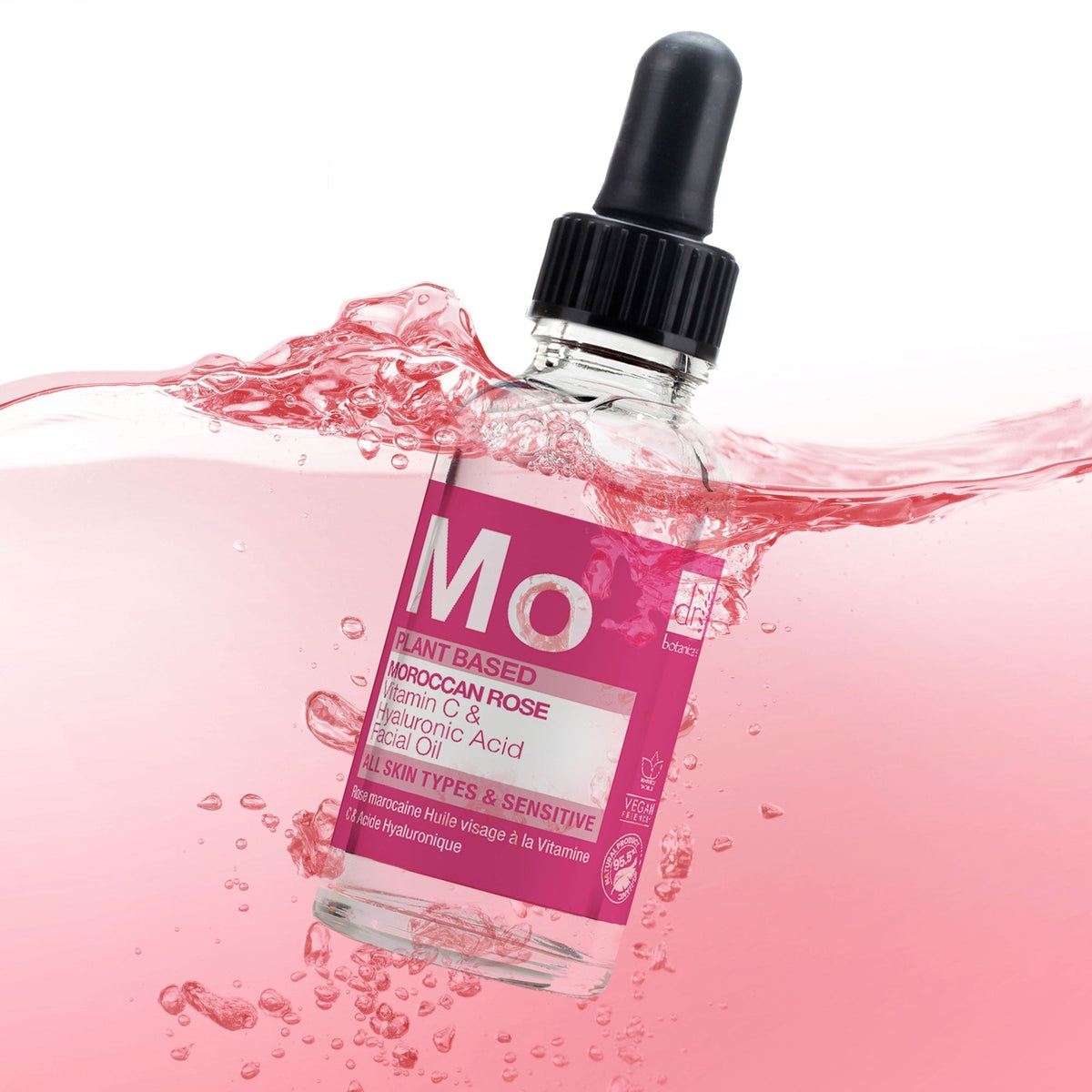 Moroccan Rose Facial Oil With Hyaluronic Acid & Vit C 15ml