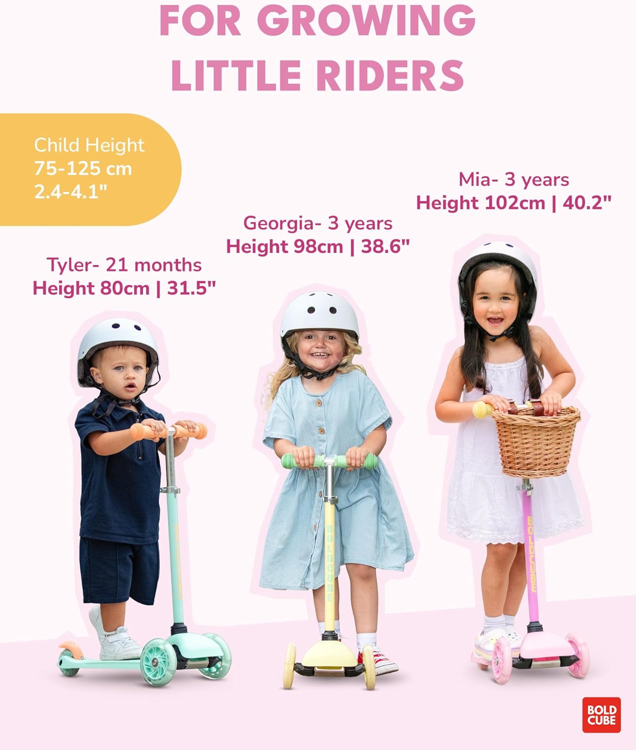Teeny 3 Wheel Scooter | Pink