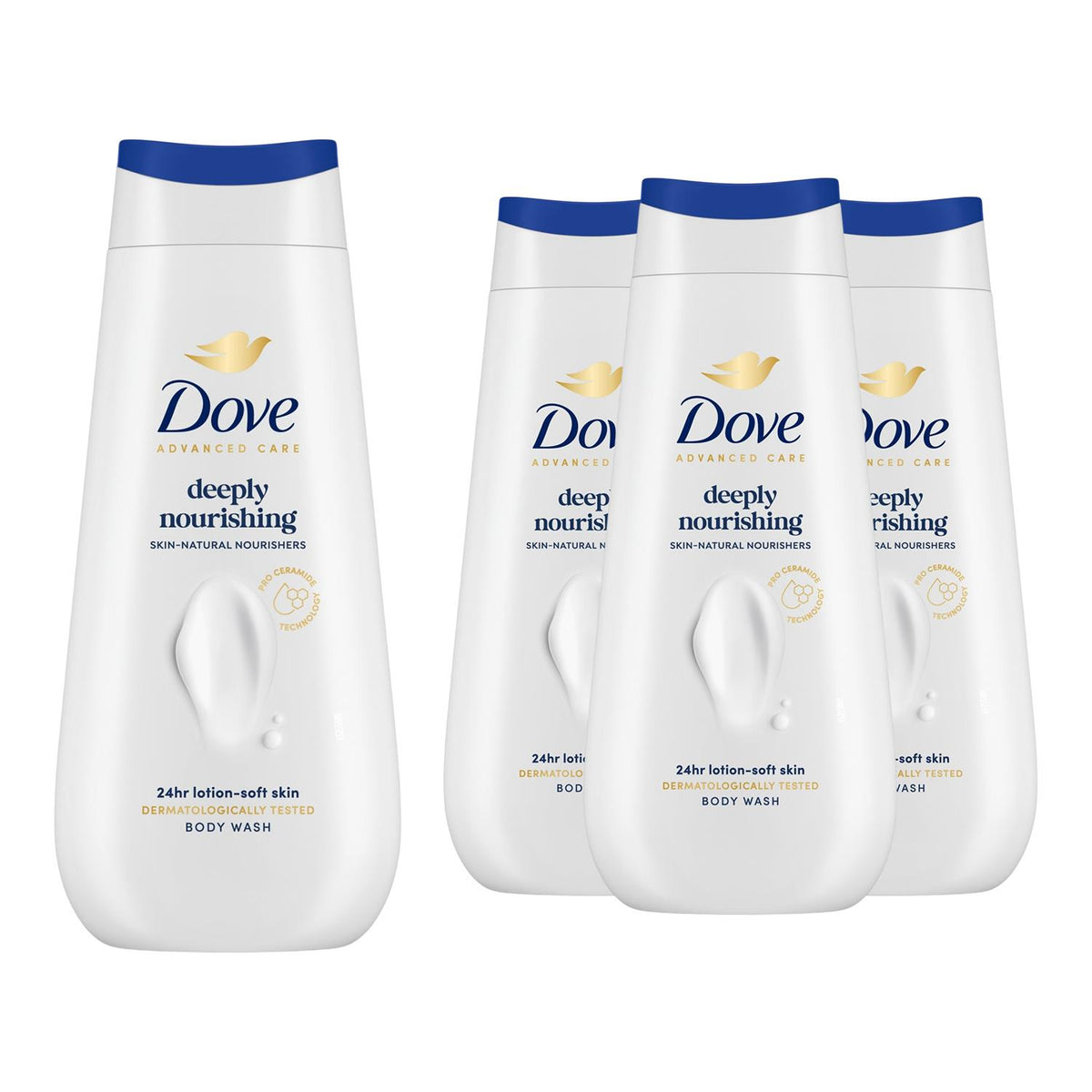 Advanced Care Body Wash Deeply Nourishing 24h Renewing Micromoisture | Set of 4