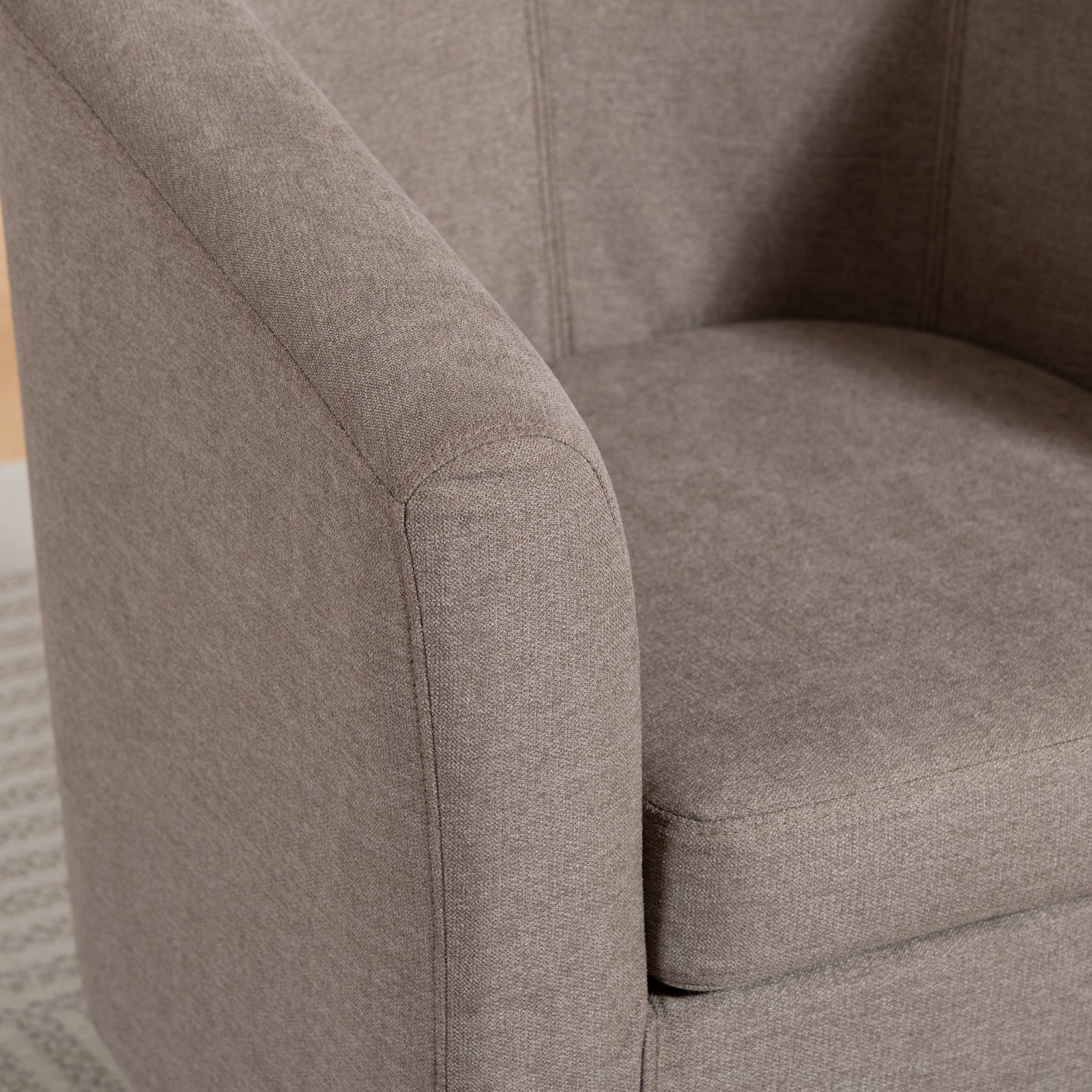 Millie Fabric Accent Chair | Brown