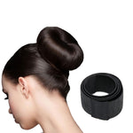 Hair Bun Maker Donut Ring Black Lightweight Easy Updo Styling Tool Ring