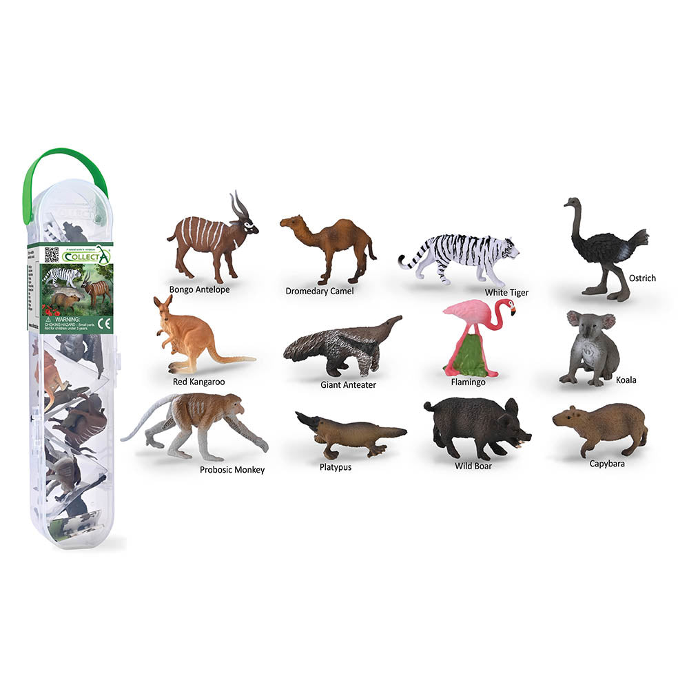 Box Of Mini Wild Animals 3 - Kids Playset
