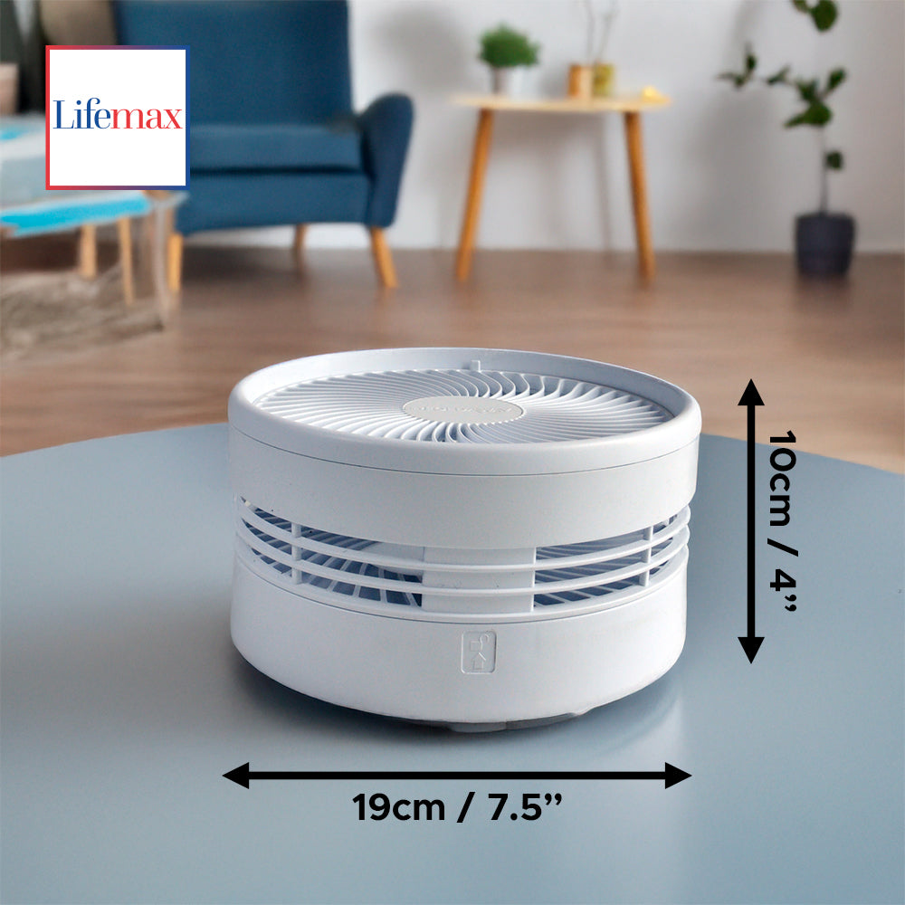 Foldaway Fan, Rechargeable, 12h Run, Extend To 90cm