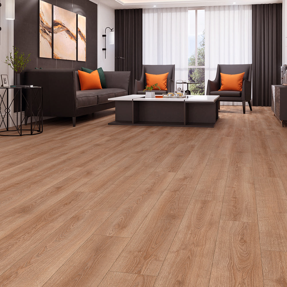 Pvc Wooden Self-adhesive Laminate Flooring Planks For Home Decor | Brown