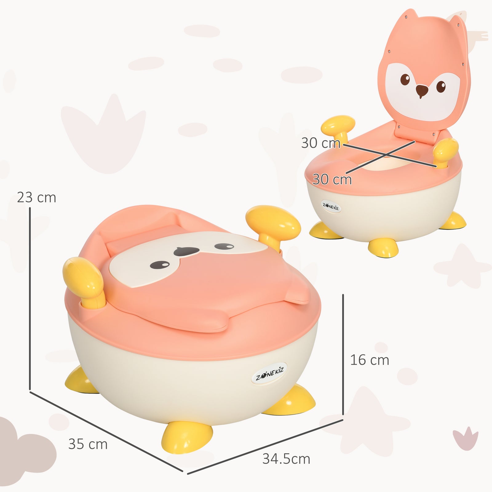 Infant Potty Training Toilet With Splash Guard