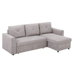 3 Seater Sofa Bed Convertible Pull Out Sofa With Storage | One Size