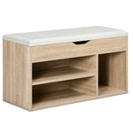 Sit-On Shoe Storage Unit w/ Hidden Compartment Handles | One Size | Gray