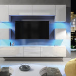Panorama Wall Tv Unit | White