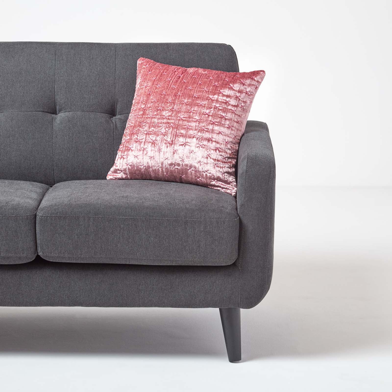 Crushed Velvet Cushion Cover | 40cm x 40cm | Blush Pink