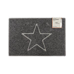 Star Embossed Doormat | Medium | Grey