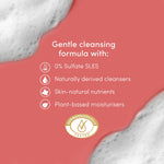 Velvet Glow Body Wash 0% Sulfate Sles For Soft & Smoother Skin 450ml, 3pk